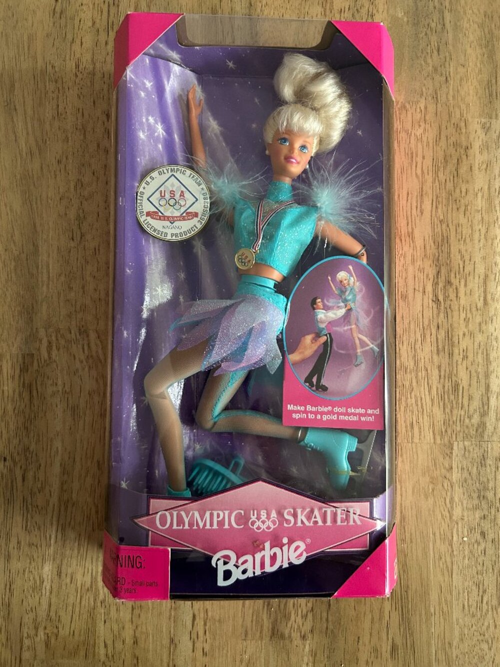 Mattel Barbie Figure Skater Collector Edition Doll 1997 11in Olympic Sport ~